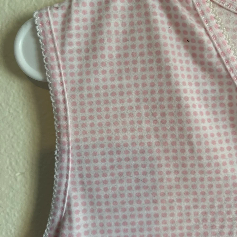 Carole Hochman Large pink, and white gingham sleeveless nightgown